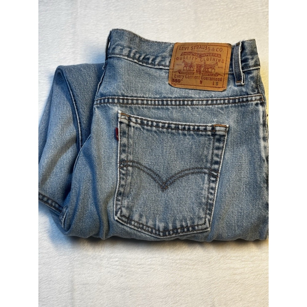 Vintage Levi's 550 Jeans Women's Size 18S Tapered Leg Relaxed Med Wash Y2K 90s‎